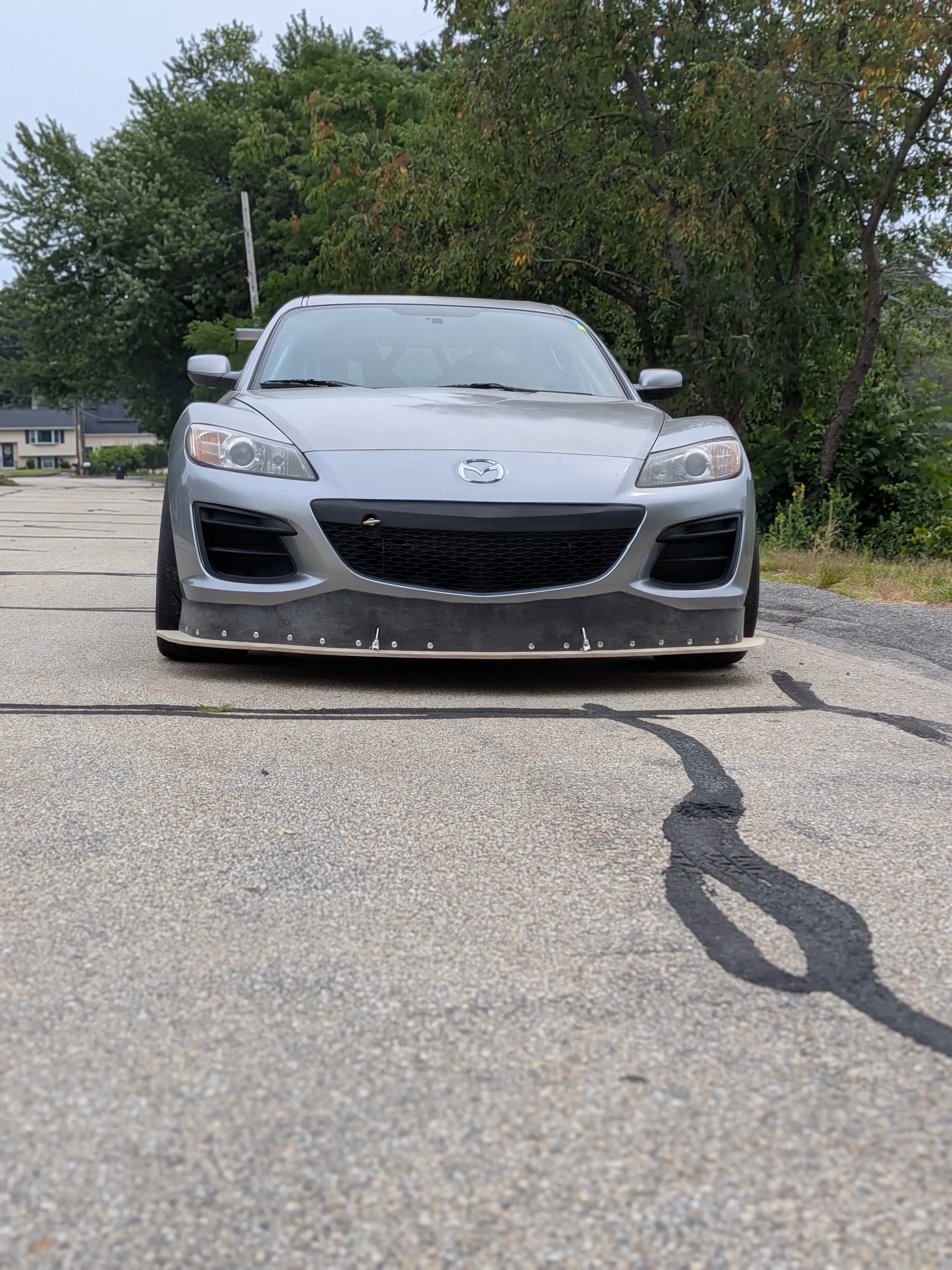 Finished car with splitter and wing