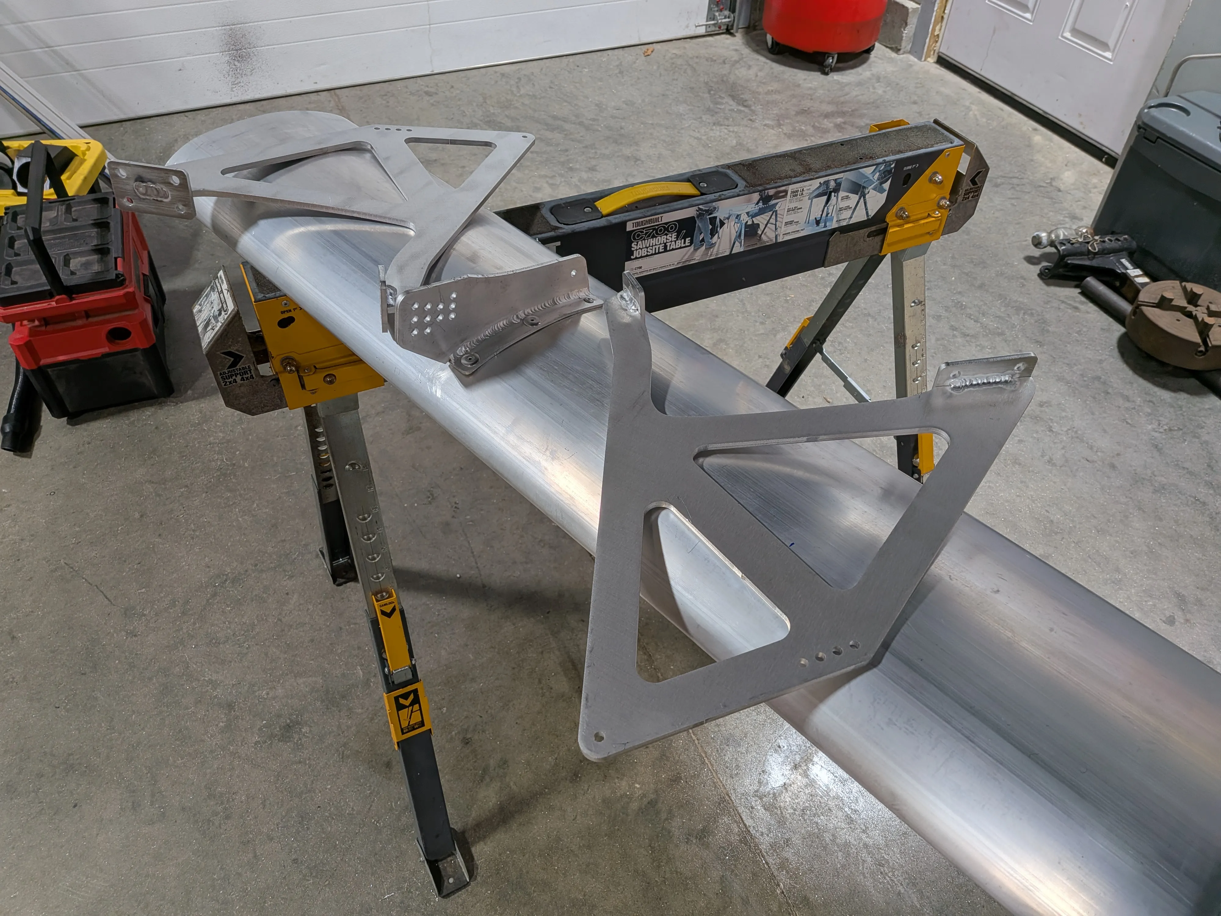 Welded wing mounts